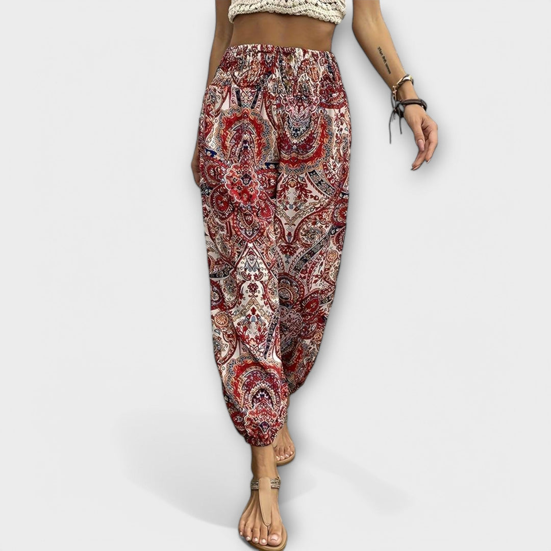 BYRACHELHART | Pants with Ethnic Graphic