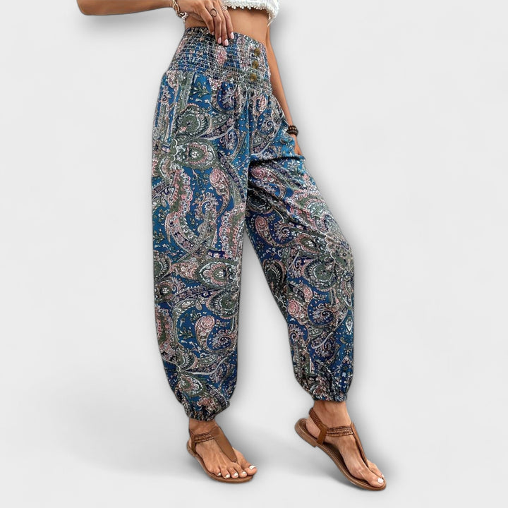 BYRACHELHART | Pants with Ethnic Graphic
