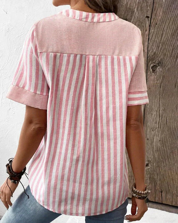 BYRACHELHART | Soft Striped Blouse