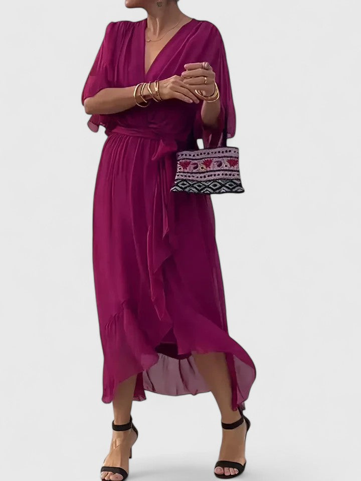 BYRACHELHART | Elegant V Neck Dress