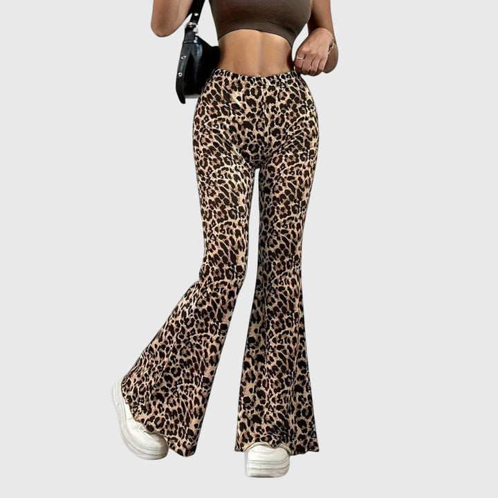 BYRACHELHART | Bootcut Pants in Leopard Print