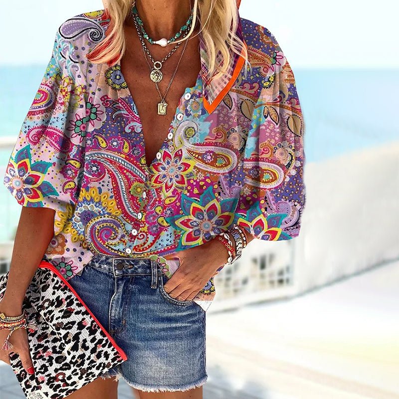 BYRACHELHART | Abstract Flow Top
