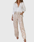 BYRACHELHART | Stylish Pants with Blouse and Belt
