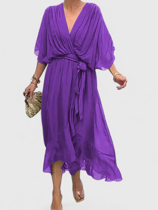 BYRACHELHART | Elegant V Neck Dress