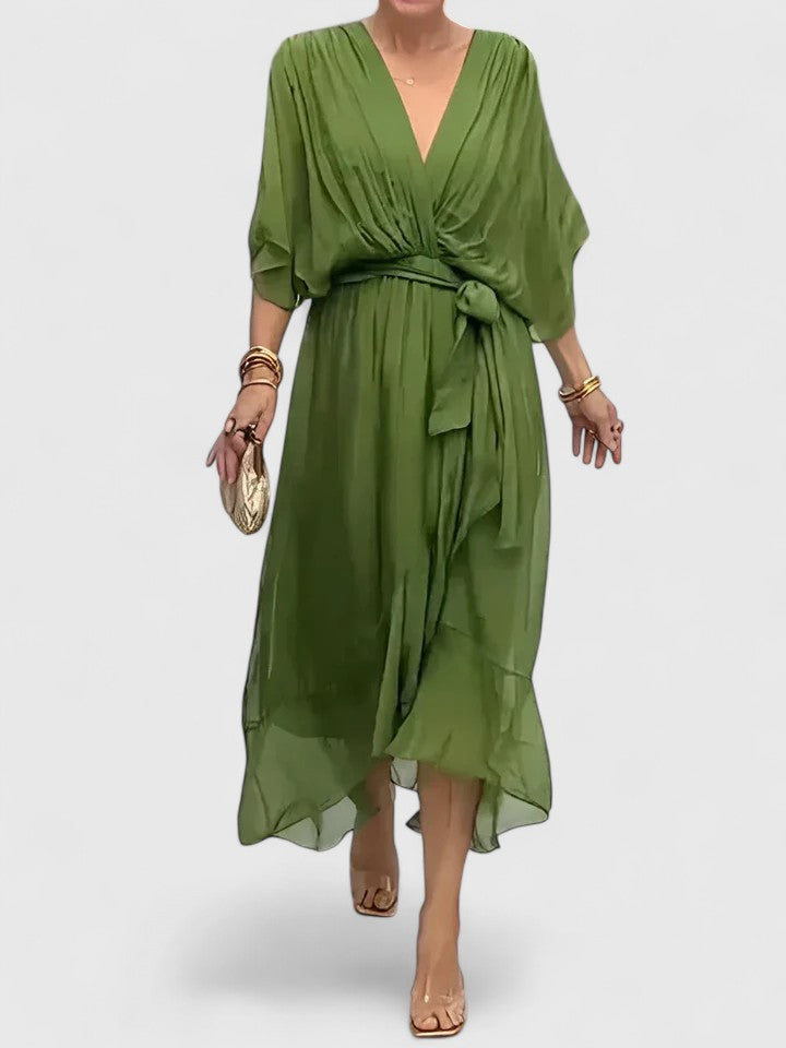 BYRACHELHART | Elegant V Neck Dress