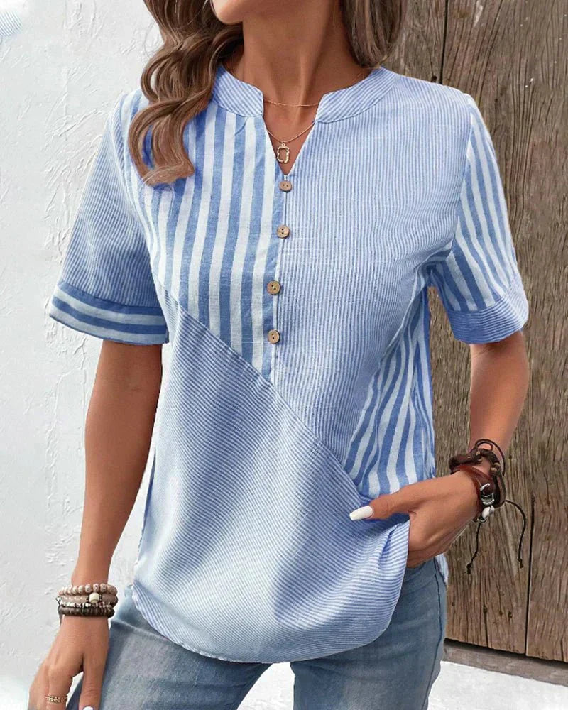 BYRACHELHART | Soft Striped Blouse