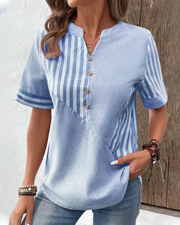 BYRACHELHART | Soft Striped Blouse